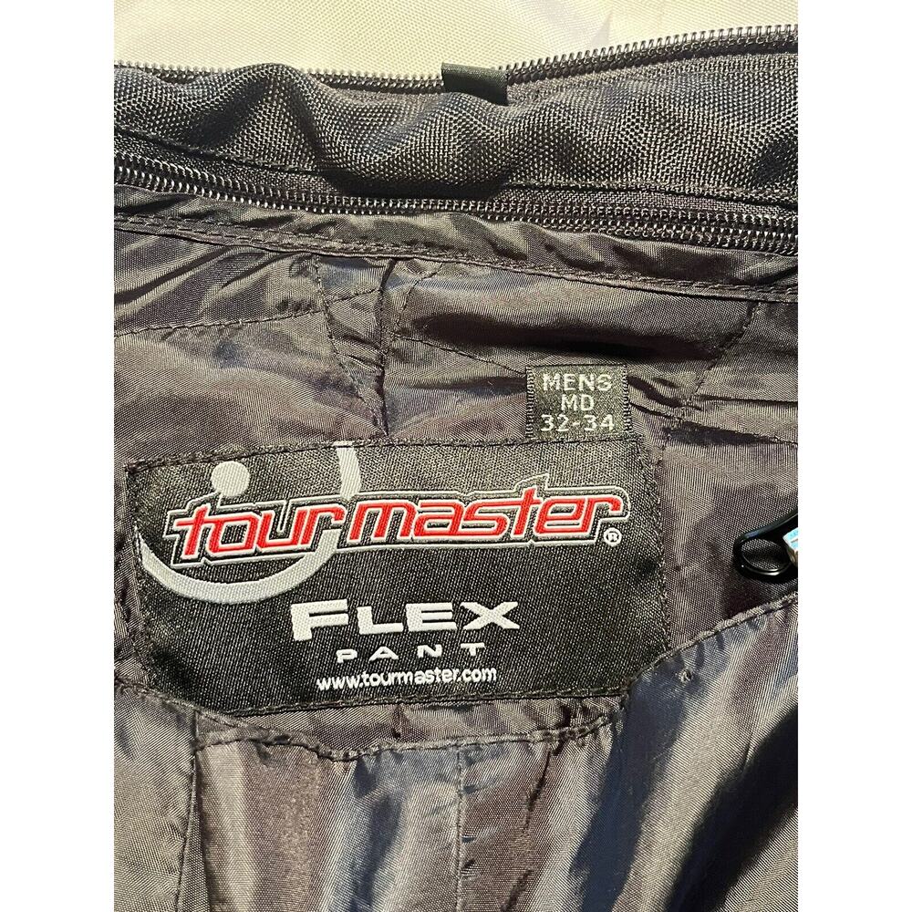 Tourmaster Flex Motorcycle Riding Pants Mens Sz 32-34 Short Inseam Padded Knees